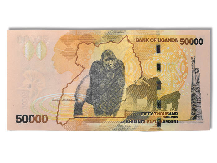 Uganda's 50,000 shillings bill