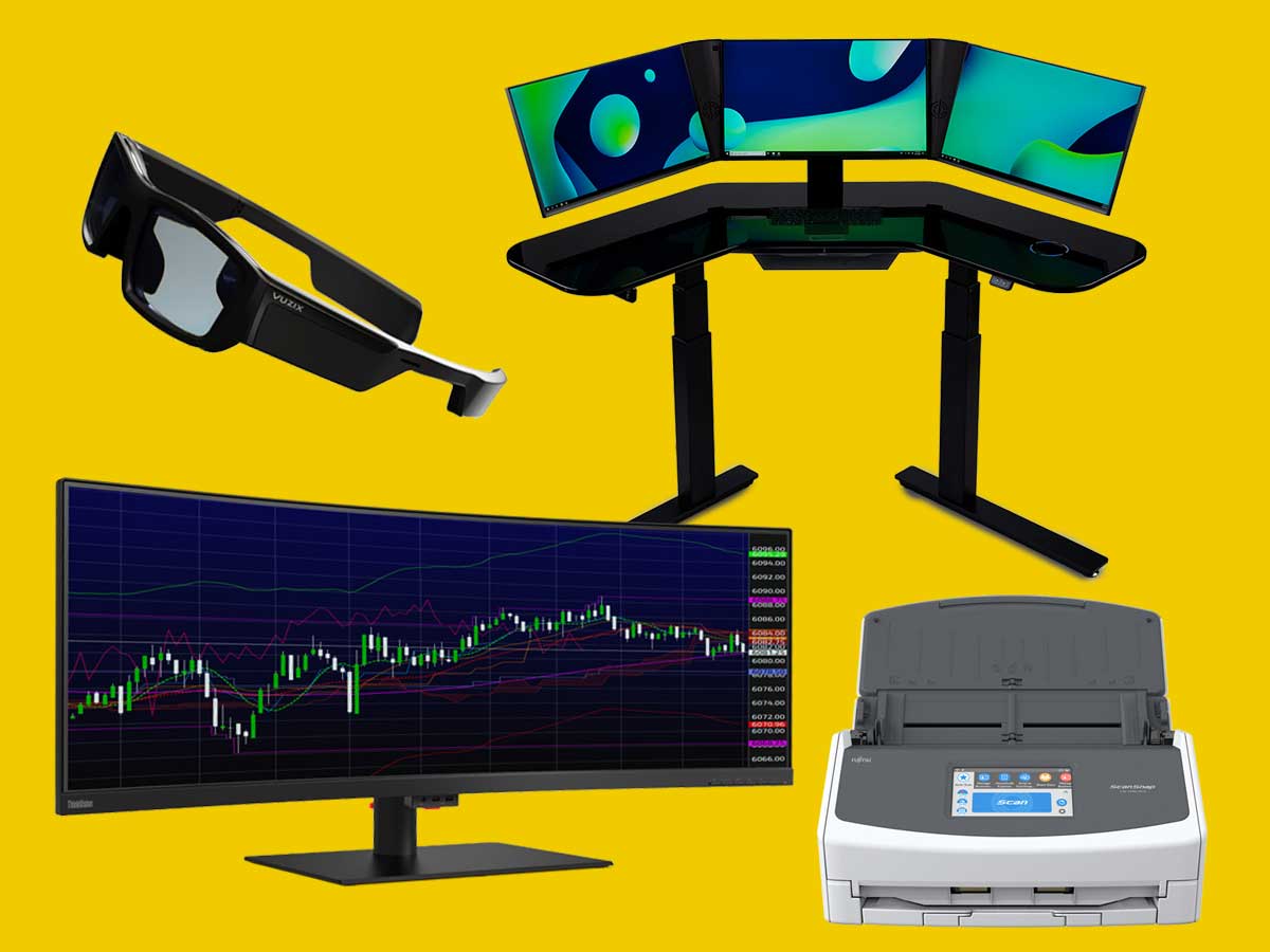 Gadgets pour les comptables : FujitsuScanSnap iX1500, Cemtrex SmartDesk, lunettes Vuzik Blade, Lenovo Thinkvision P44W