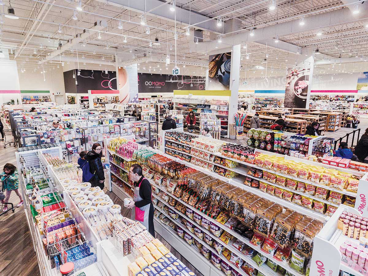 Inside view of a popular Dollar store Oomomo in Japan