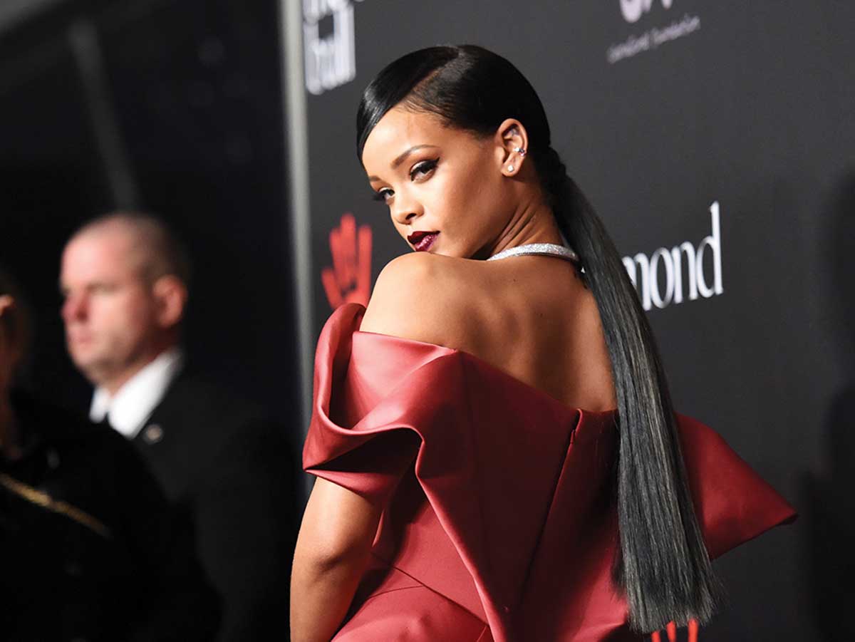 Portrait of singer Rihanna