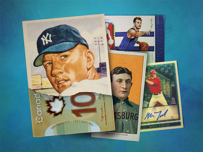 Collage of trading cards
