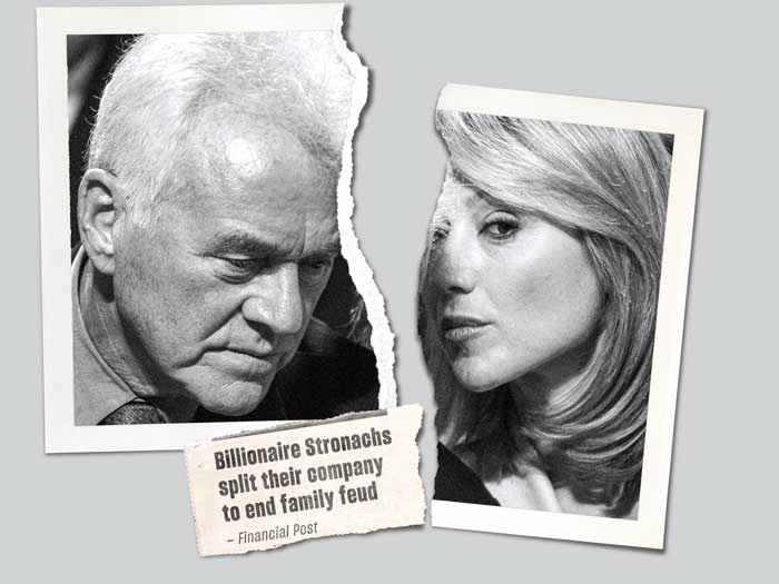 A man and a woman are shown in a torn photo with a newspaper clipping