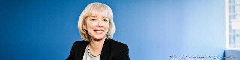 A portrait photograph of the new President and CEO of CPA Canada, Joy Thomas.