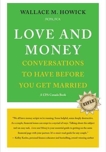 Cover of book entitled "Love and Money: Conversations to have before you get married."