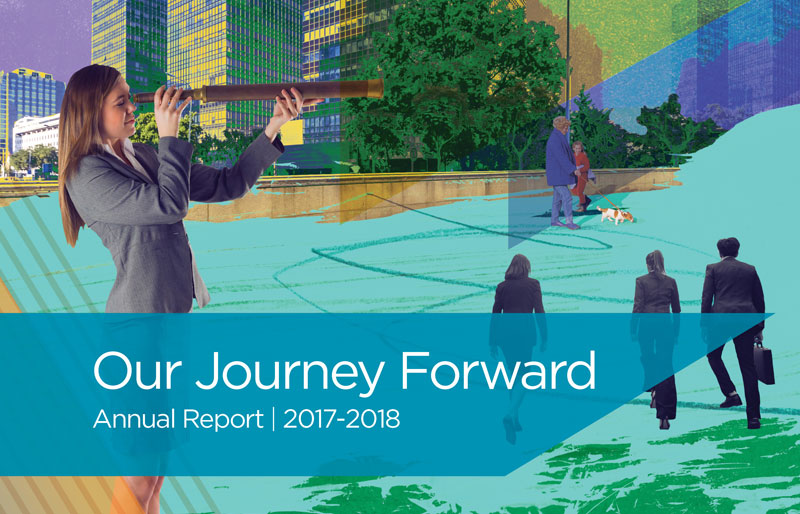 Cover of 2017-2018 Annual Report.