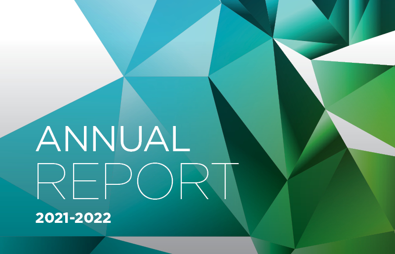 Cover of 2021-22 annual report