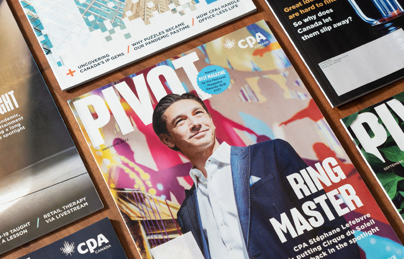 Copies of Pivot magazine