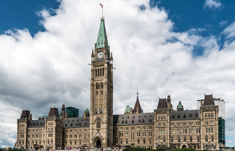 Photograph of Parliament Hill, Ottawa, Canada