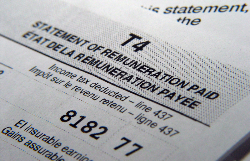 T4 tax form